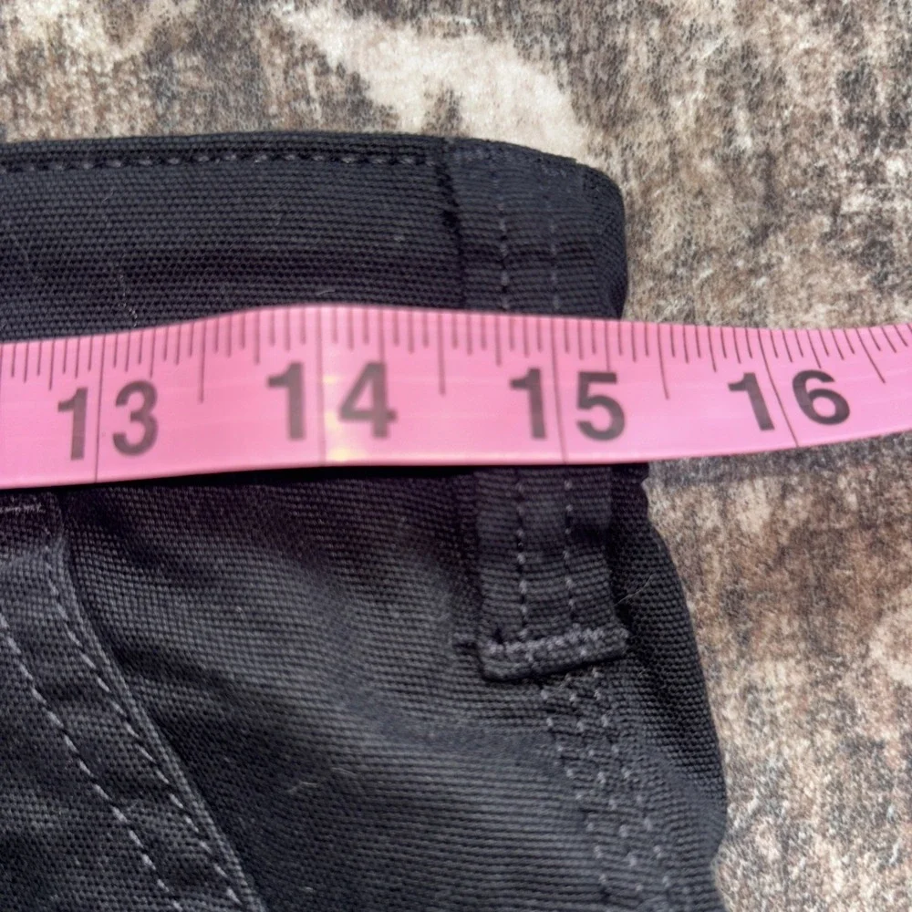 Carhartt Women's Size 4 Rugged Flex Carpenter Canvas Work Pant - Loose Fit Black - Picture 4 of 7